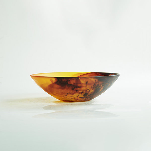 Large Swirl Everyday Bowl , Tortoise Color - وعاء ريزن كبير , لون بني