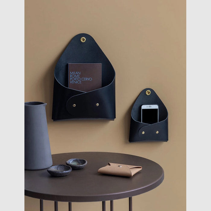 Postal Large Blue - مغلف جلد وحدة تخزين كحلي