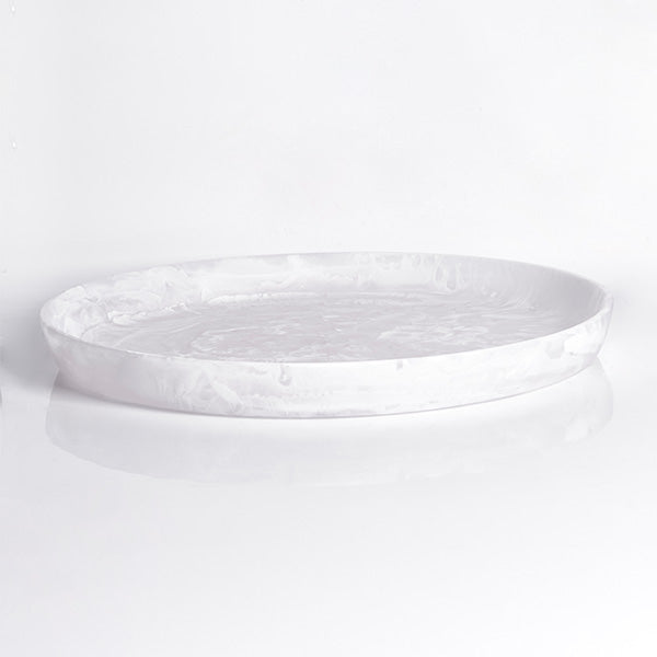 ROUND PLATTER LARGE WHITE 19.6X19.6X1.9 CM - طبق دائري كبير أبيض 19.6×19.6×1.9 سم