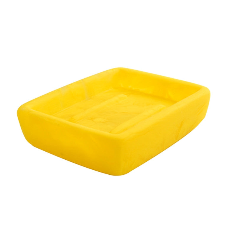 Soap Dish 12x10x5cm, Yellow Color - صحن صابون , لون أصفر