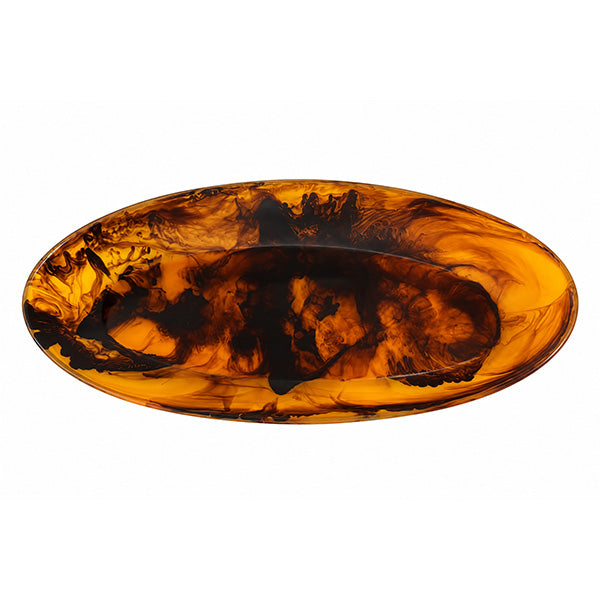 Large Oval Platter, Turtoise - طبق تقديم بيضاوي كبير، بني