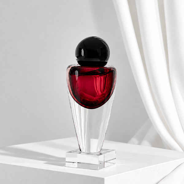 Diffuser Stand With Round Glass , Medium - حامل ناشر عطري وسط مع غطاء زجاجي دائري