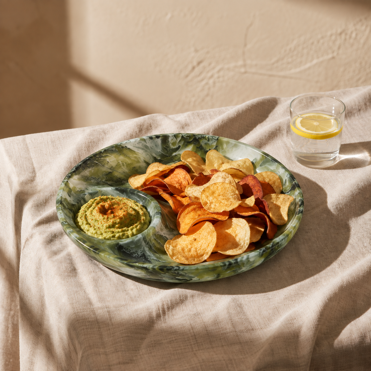 Chip & Dip , Forest - طبق شيبس وصوص - أخضر