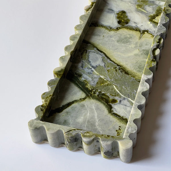 Waves Green 16X40 cm - ويفز رخام أخضر - 16 سم × 40 سم