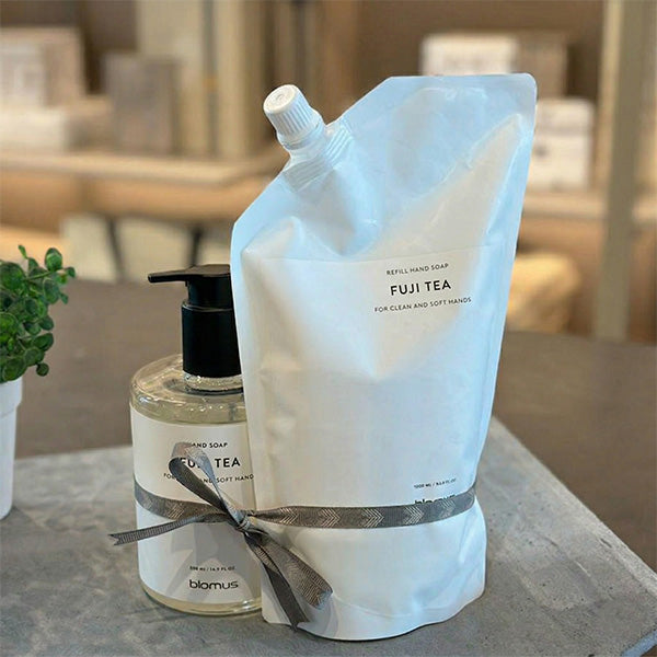 SATOMI Hand Soap+ Refill Scent Fuji Tea 500 ml -صابون اليدين + اعادة تعبئة برائحة شاي فوجي