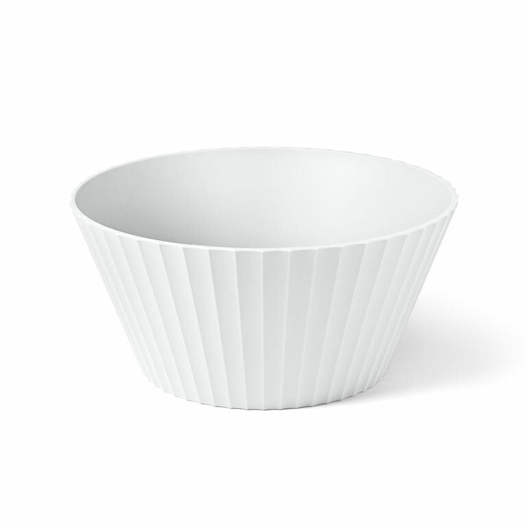 Large NETTUNO Bowl , White Color - وعاء NETTUNO كبير , لون أبيض