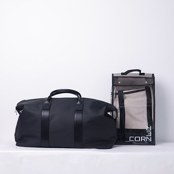 LARGE BLACK DUFFLE BAG - 79x26.5x36cm - 79x26.5x36cm حقيبة كتف سوداء كبيرة