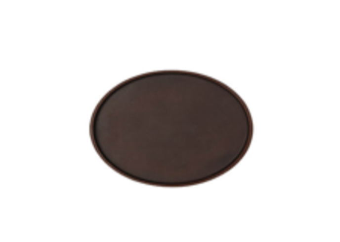 PLATO ROUND DARK BROWN - طبق دائري لون بني داكن