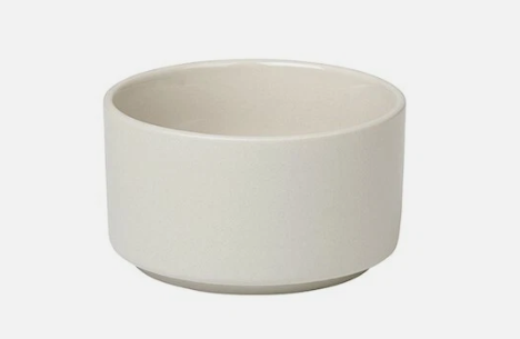 Snack bowl -PILAR- colour Moonbeam - 8 X 8 X 5 - 8 X 8 X 5 - وعاء الوجبات الخفيفة لون أبيض دافئ