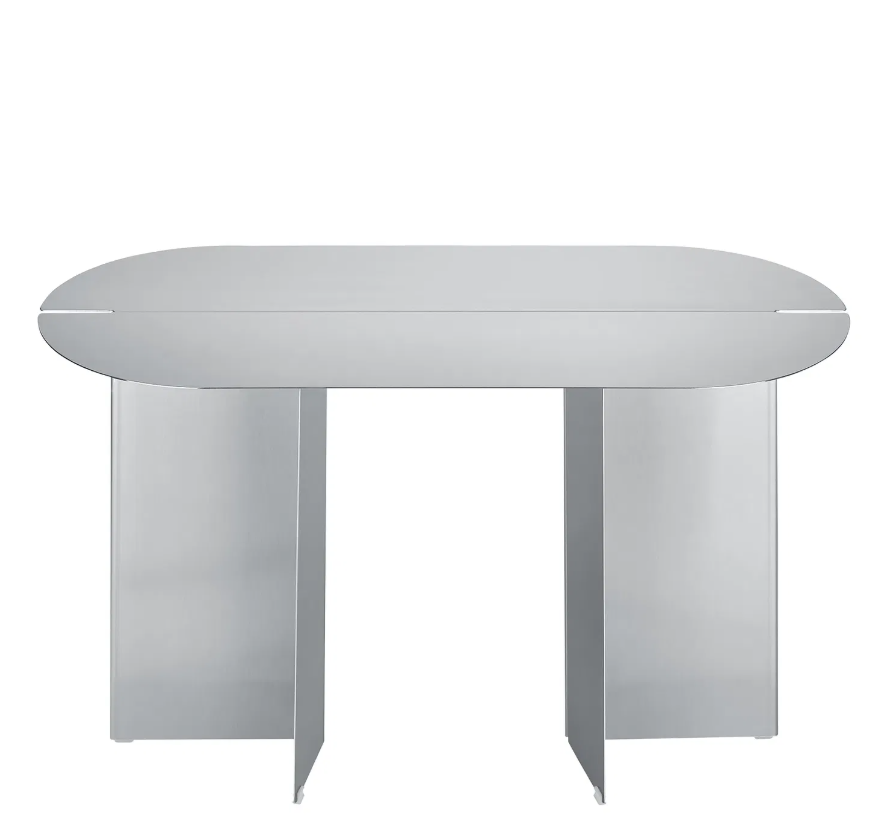 Bench - ORU - Stainless steel matt 35 X80 X45 CM - مقعد - ORU - ستانلس ستيل مطفي