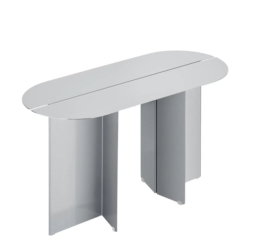 Bench - ORU - Stainless steel matt 35 X80 X45 CM - مقعد - ORU - ستانلس ستيل مطفي