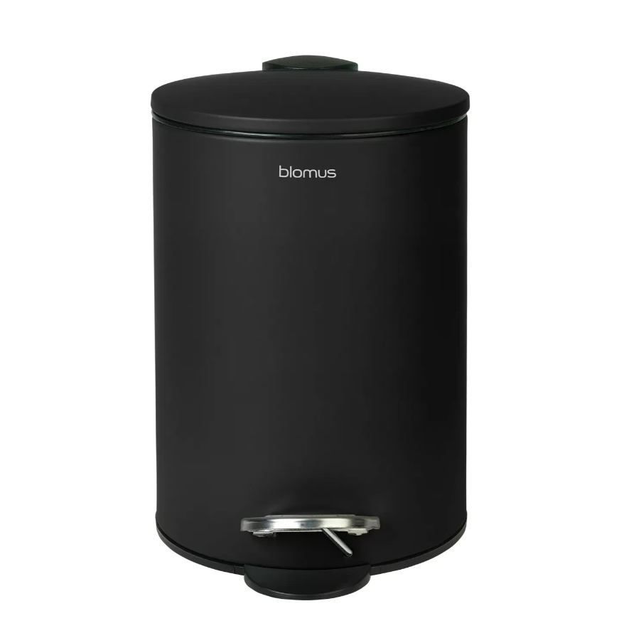 Pedal Bin - TUBO - Black - 21 X 17 X 24 CM 3 Liter - سلة دواسة - توبو- أسود - 3 لتر