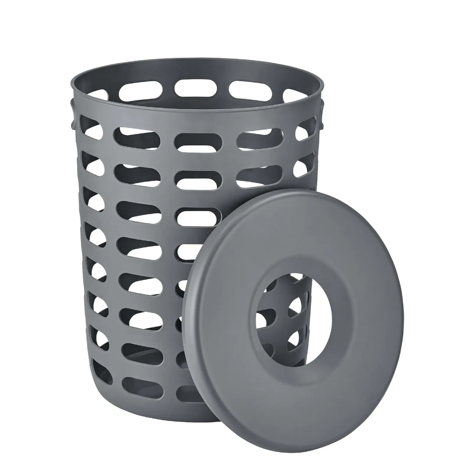 Laundry Basket - KORIE - Magnet - 40 X 40 X 54 CM - سله غسيل - رمادي غامق