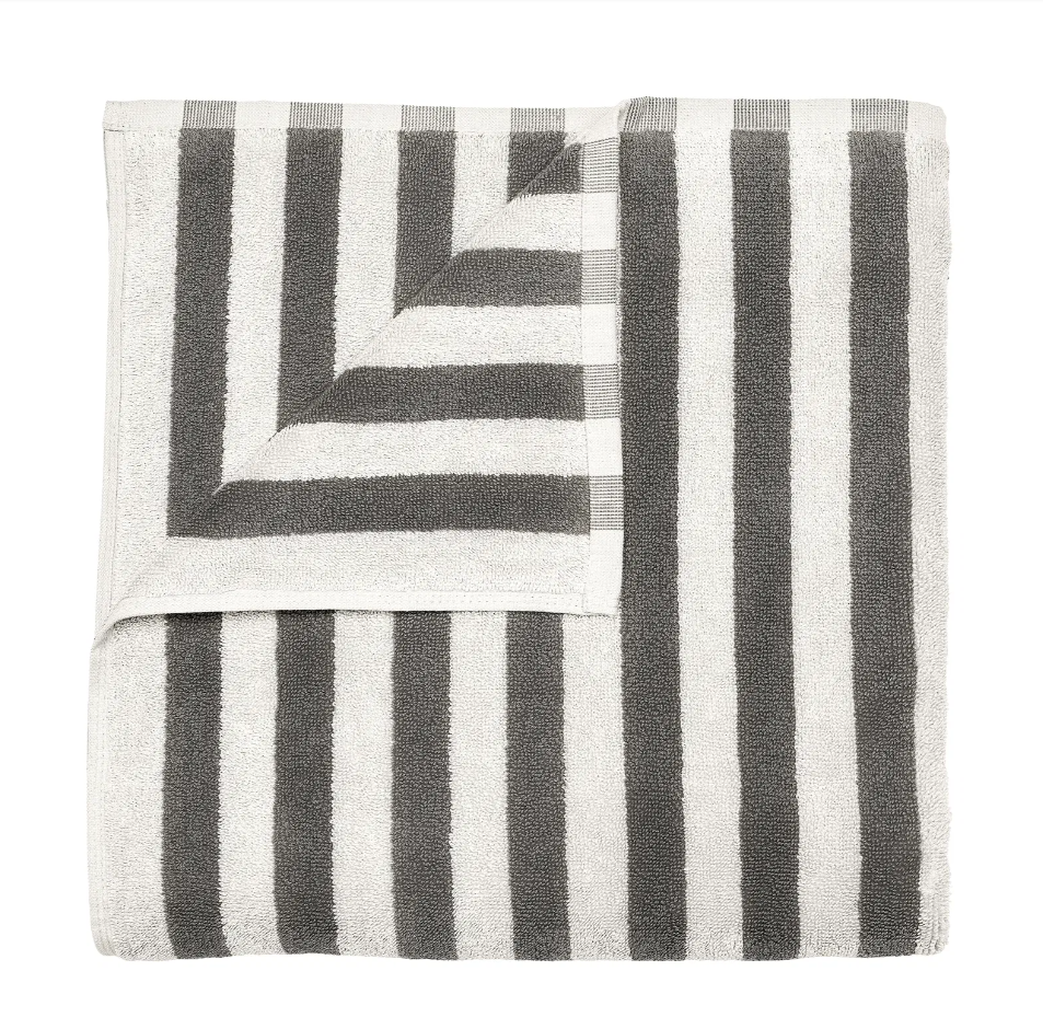 Bath Towel - ARTO - Moonbeam/Magnet - 70 X 140 CM - منشفه حمام - أبيض دافئ / رمادي غامق