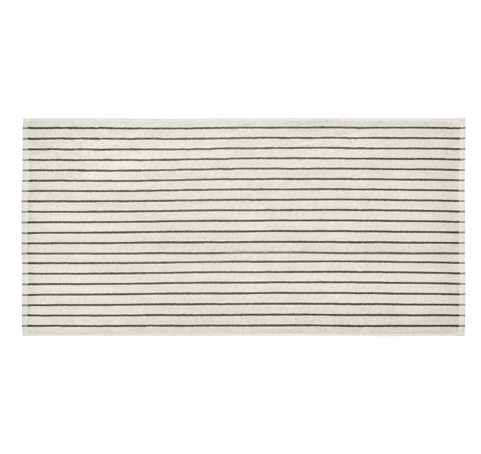 Bath Towel - ARTO - Moonbeam/Magnet - 70 X 140 CM - منشفه حمام - أبيض دافئ / رمادي غامق