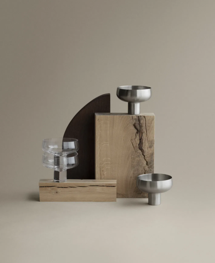 Stainless Steel Champagne Coupe Set of 2 - KOYOI STEEL - Edelstahl matt - 90 ML - ستانليس ستيل - مكون من 2 قطعه طقم كوب شامبانيا