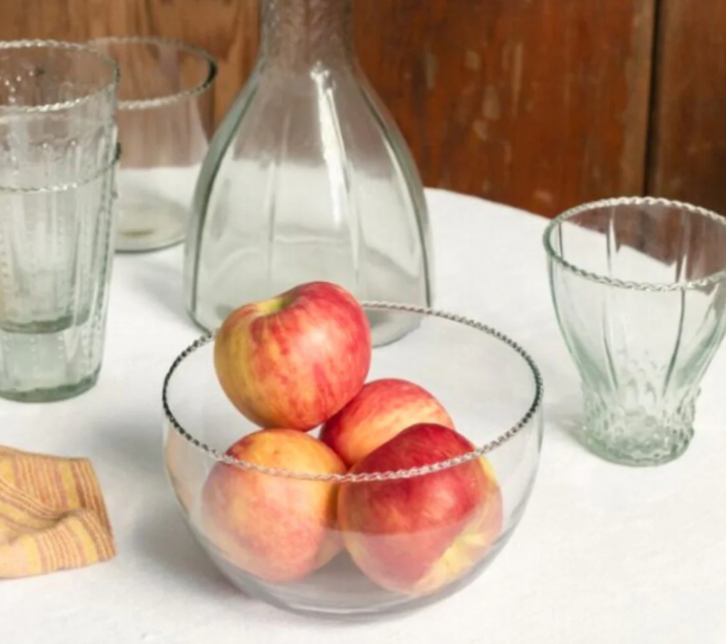 RUFFLE GLASS BOWL SMALL - وعاء زجاجي صغير