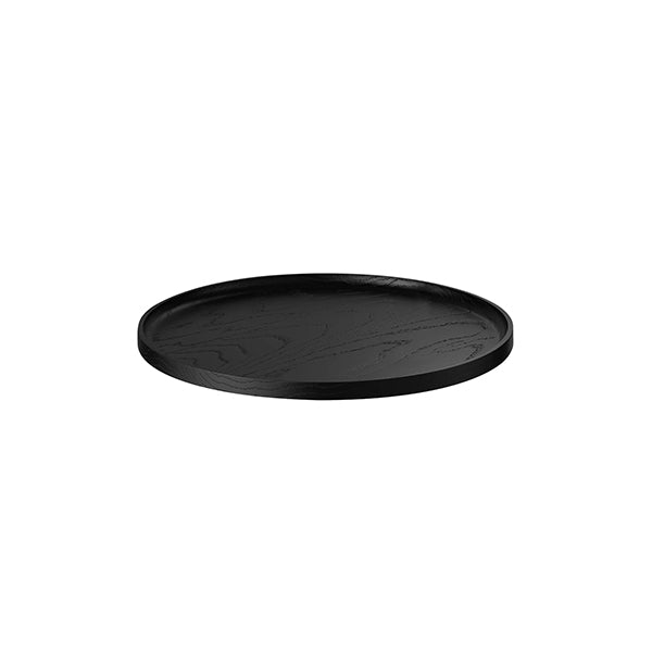 OKU Medium Round Tray Black - صينية دائرية متوسطة أسود OKU