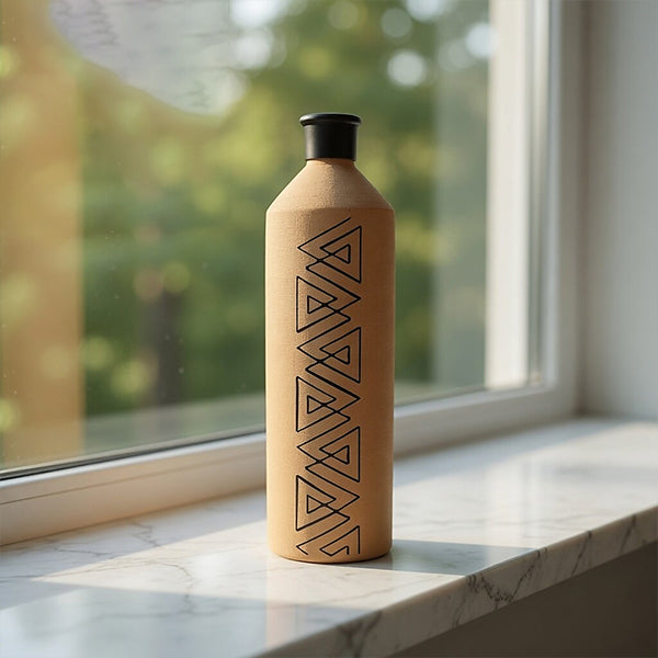 ALKA Bottle 850 ML - Black design - فخاره ألكا 850 مل - تصميم اسود