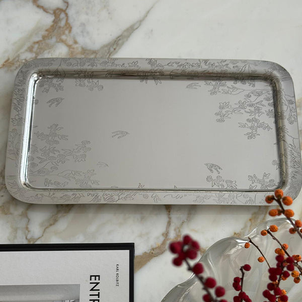 Forest Rect Tray WITH ACRYLIC INSERET - صينيه مستطيله مع قاعده اكريلك للحمايه