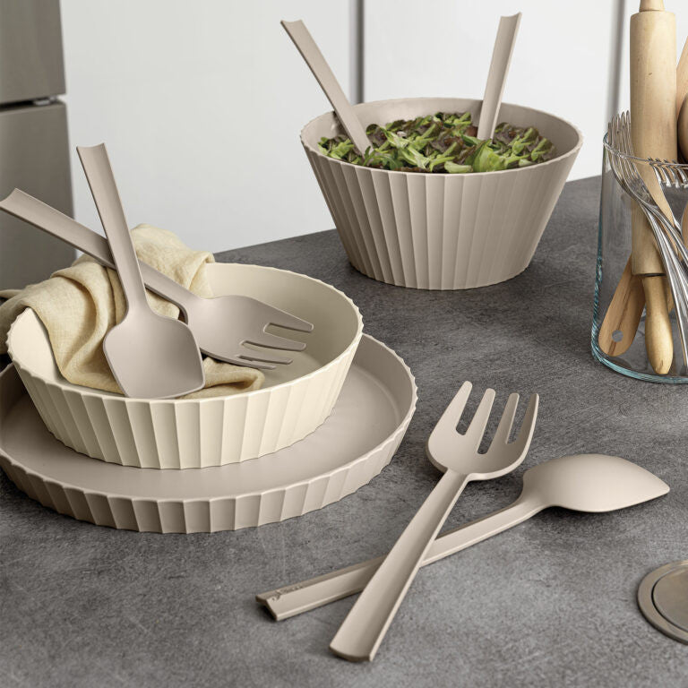 PAESTUM Cutlery Spoon & Fork, Pink Sand Color - أدوات مائدة PAESTUM شوكة وملعقة , لون وردي