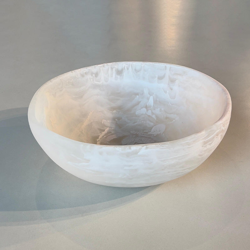 WAVE BOWL MEDIUM 29.5X11cm Beige - وعاء مموج متوسط , لون بيج