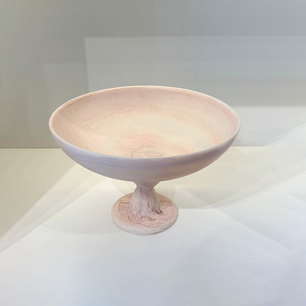 PEDESTAL BOWL Beige 30 CM -وعاء قاعدة بيج 30 سم