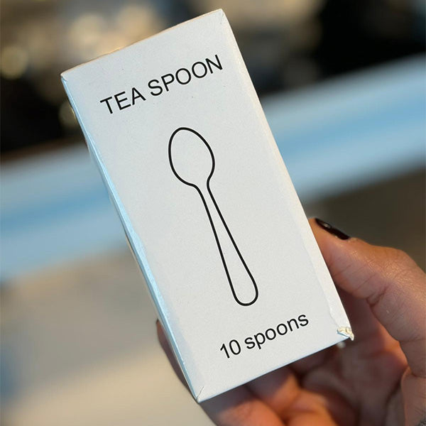 10 pcs Spoon Round Handle - طقم 10 ملاعق بمقبض دائري Gold Metaltic