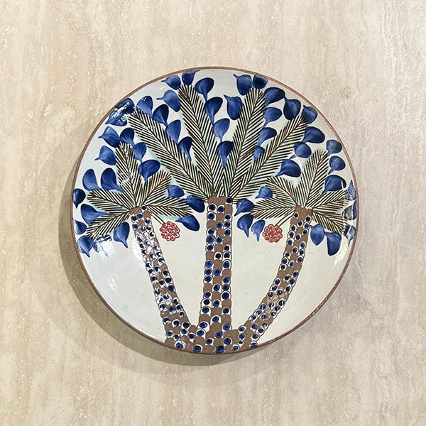 Dinner plate 3 palms - صحن عشاء بشجر النخيل