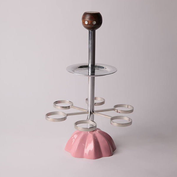 coffee cup stand base pink - قاعدة حامل أكواب قهوة – وردي