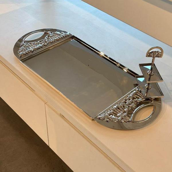 Silver Tray Plated Copper - صينية تقديم
