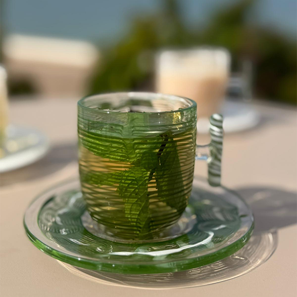 Espresso Cup/Saucer Set ,Green - طقم اكواب إسبرسو مع صحن ,أخضر
