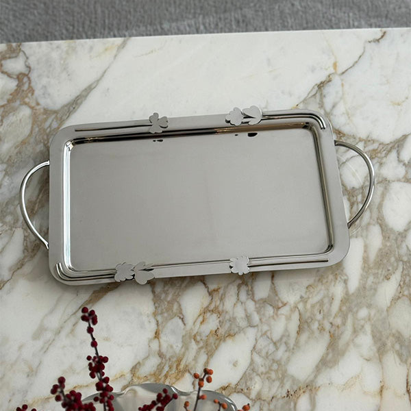 Botanical Large Rectangular Tray with Handle - سم (47x29.5) صينية مستطيلة بمقبض كبيرة