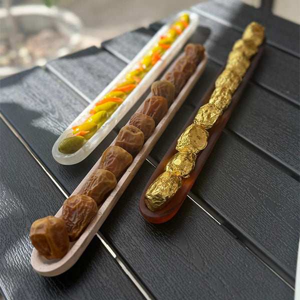 OLIVE TRAY WHITE 1.5 X 15.75 CM - صينية زيتون لون أبيض 1.5×15.75 سم