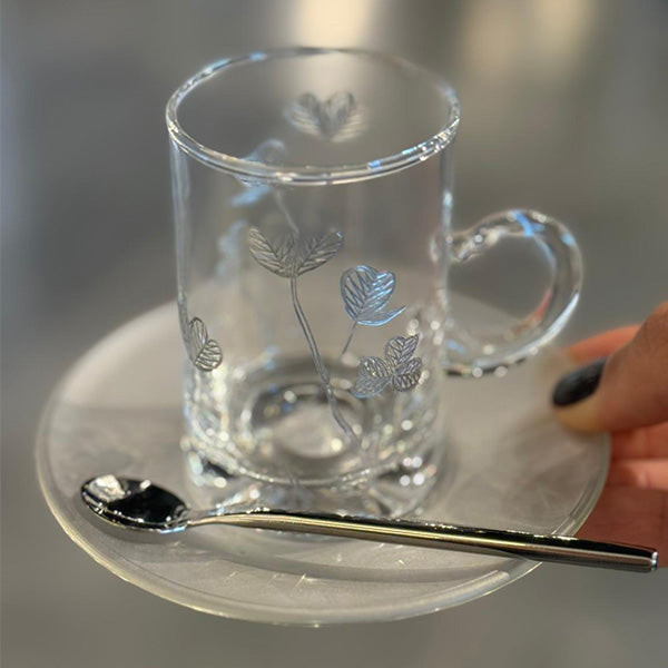 10 pcs Spoon Round Handle - طقم 10 ملاعق بمقبض دائري silver botinecal