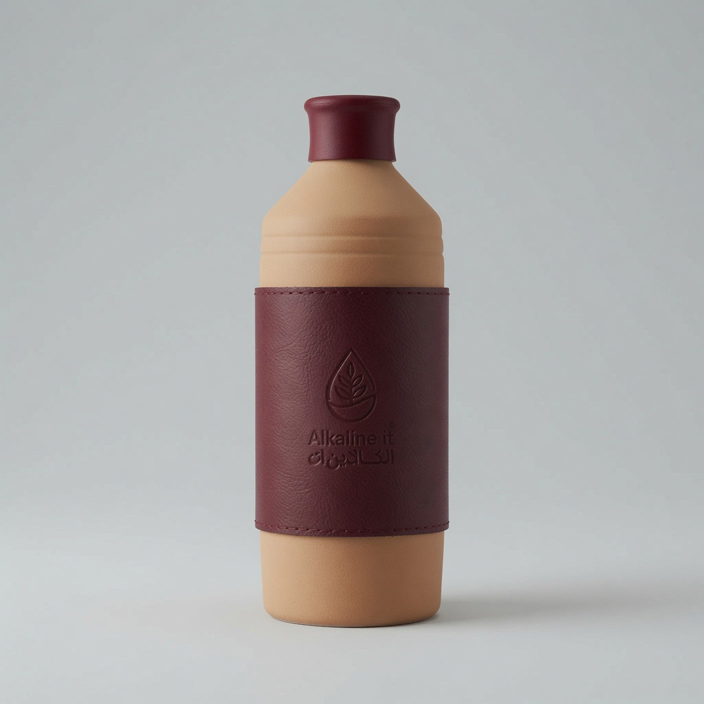 ALKA Bottle 600 ML - Maroon - فخاره ألكا 600 مل - عنابي