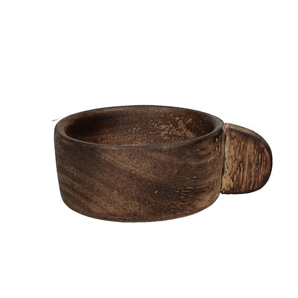 AYLA Mango Wood Bowl 6x3cm , Brown Color - وعاء AYLA , 3x6سم , لون بني