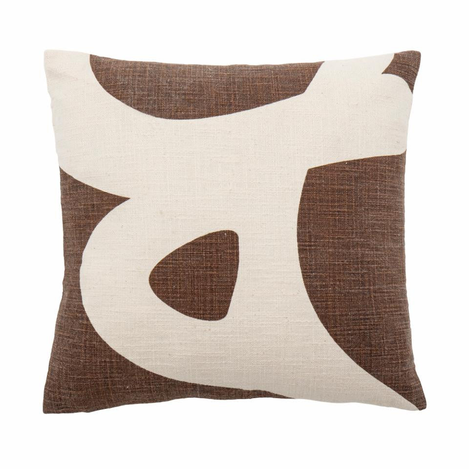 Ebrar Cotton Cushion 40x40cm, Brown Color - كوشية Ebrar قطنية 40x40سم, لون بني