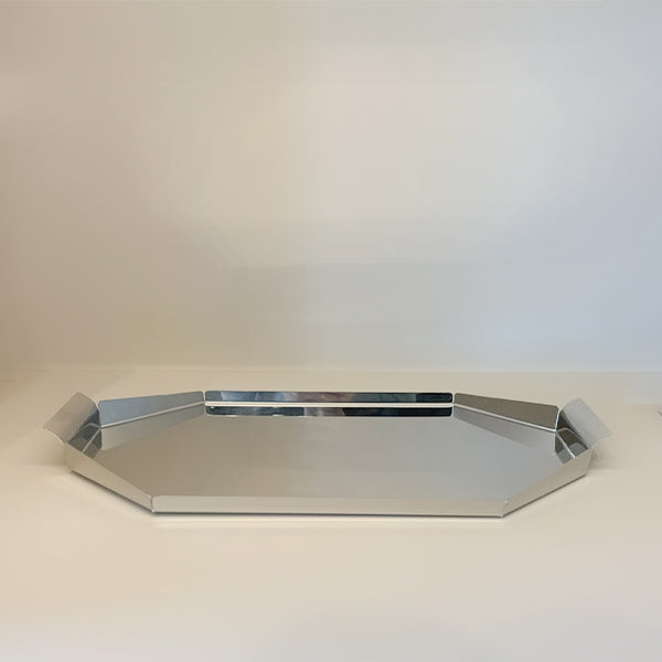 Elleffe Stainless Steel Tray Large - صينيه فضيه كبيره