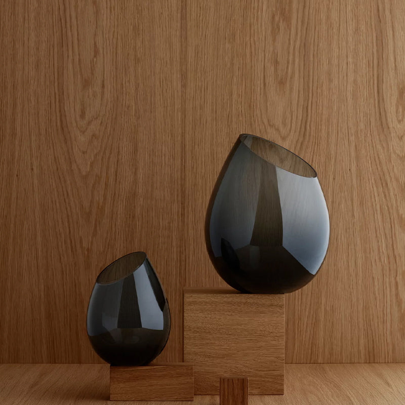 DROP Large Vase Smoke - DROP مزهرية كبيرة, رمادي