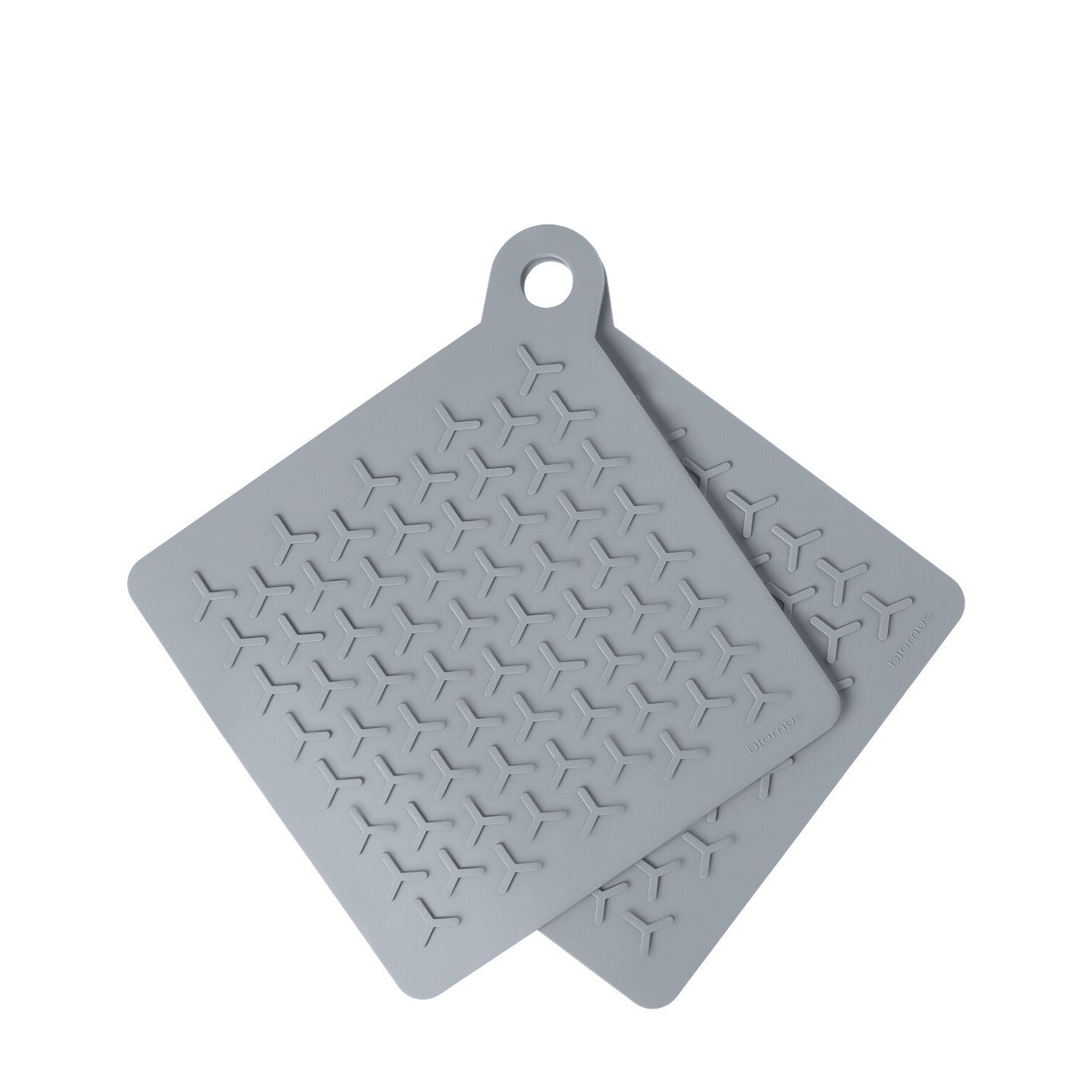 Set of 2 FLIP Pot Holders, Sharkskin Color - مجموعة FLIP لحمل الأواني 2 قطعة, لون رمادي