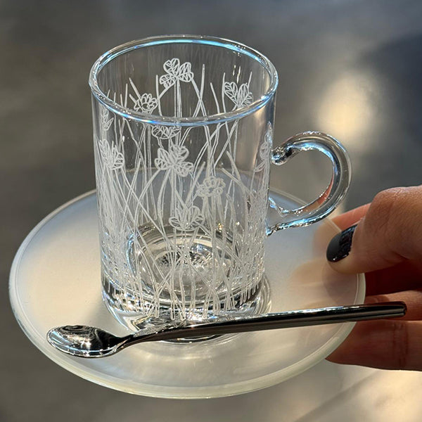 10 pcs Spoon Round Handle - طقم 10 ملاعق بمقبض دائري flying white