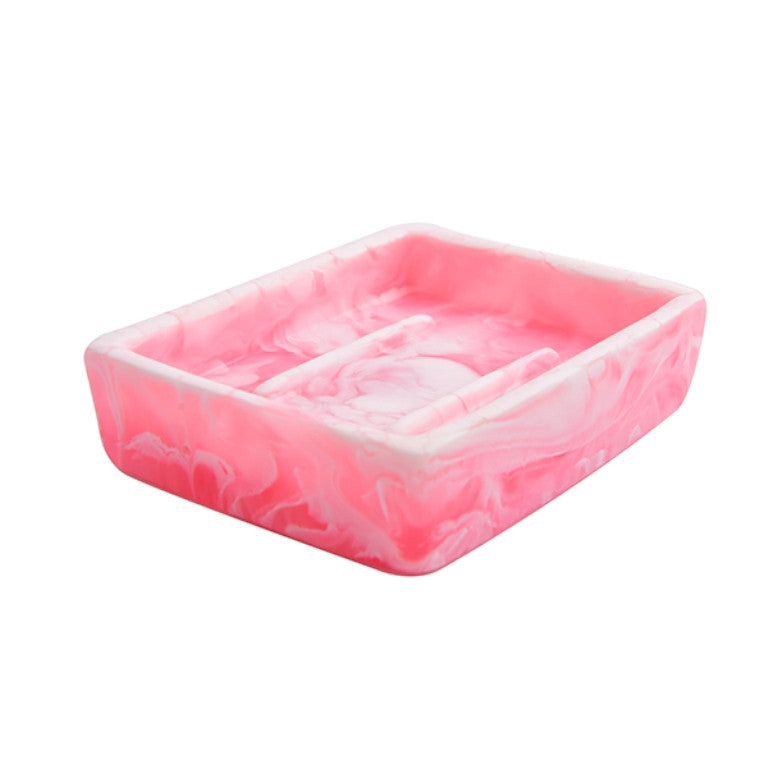 Soap Dish 12x10x5 cm, Pink Color - صحن صابون , لون وردي