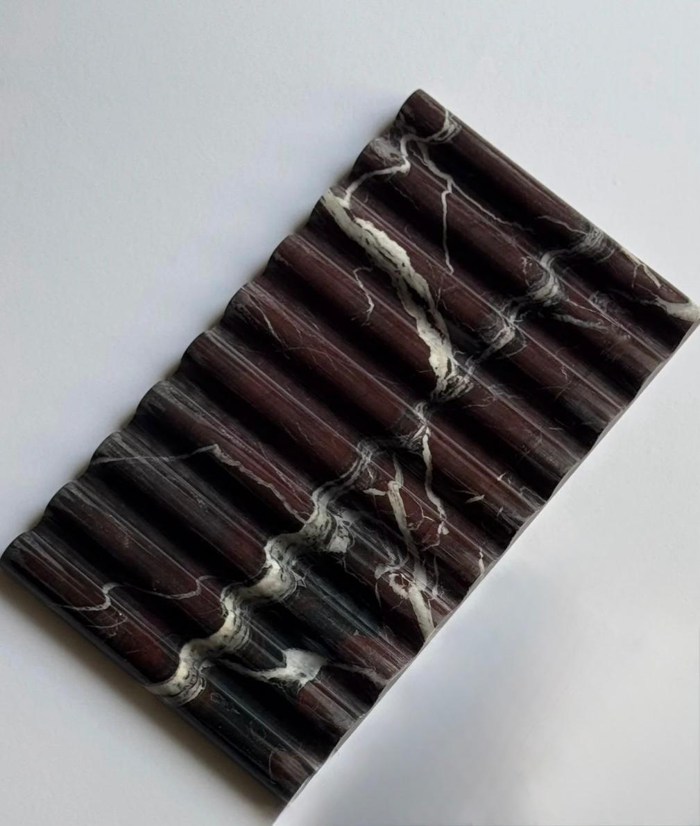 DUNES - MAROON MARBLE - 16CM X 28 CM - ديونز - رخام كستنائي - 16 سم × 28 سم