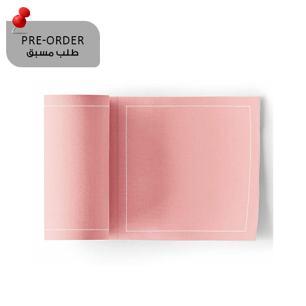 Dusty pink Napkin 11,7x11,7 Cotton 100%,Rolls 50 - مناديل سفرة قطنية 11,7×11,7 وردي– 50 قطعة