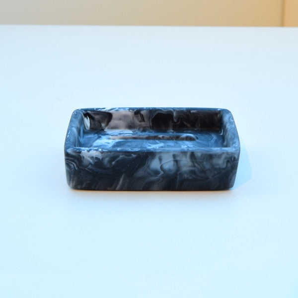 Soap Dish 12x10x5 cm, Black Color - صحن صابون, لون أسود