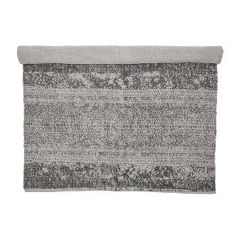 Cotton Rug 180x120cm, Grey Color - بساط أرض قطني 180x120سم, لون رمادي
