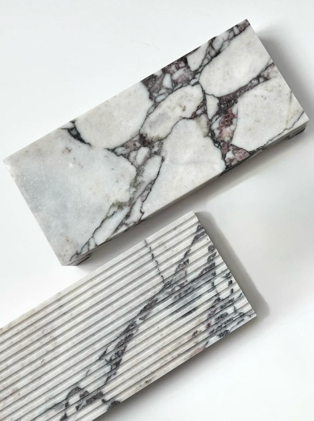 Textured Viola Marble Set 13 x 30 cm - طقم رخام مزخرف فيولا مقاس 13× 30 سم