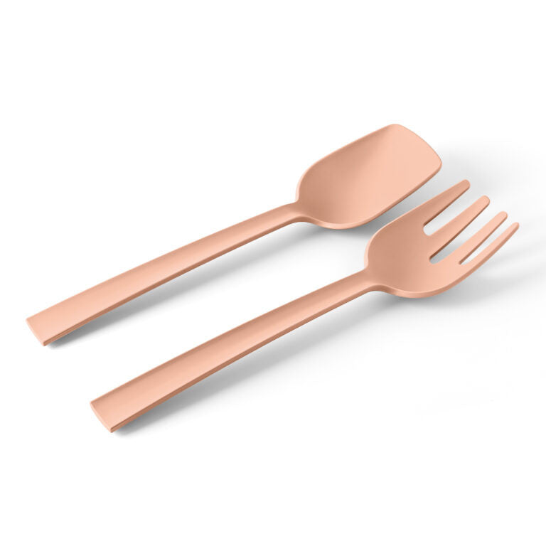 PAESTUM Cutlery Spoon & Fork, Pink Sand Color - أدوات مائدة PAESTUM شوكة وملعقة , لون وردي