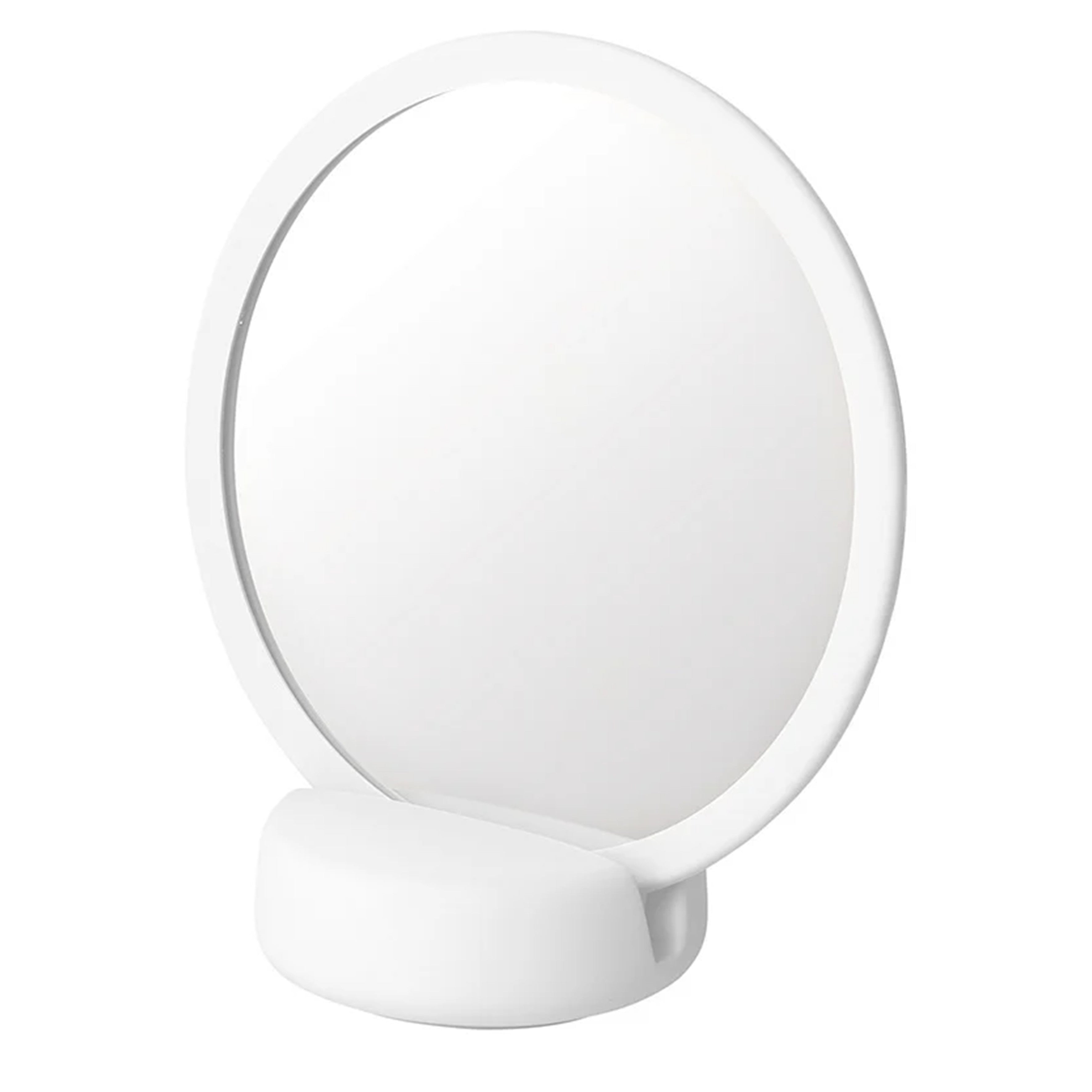 SONO Mirror with Stand 17cm, White Color -مرآة SONO مع ستاند 17سم, لون أبيض